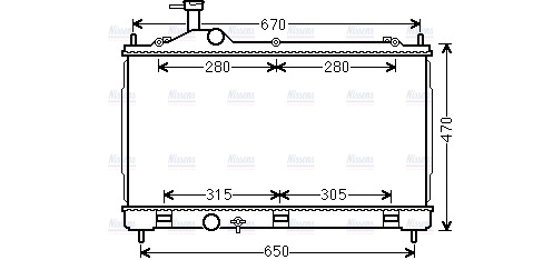 AVA Coolant Radiator MT2256