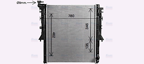 AVA Coolant Radiator MT2281