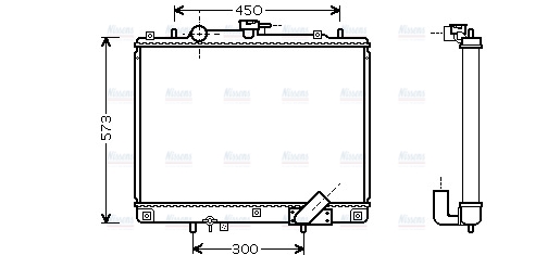 AVA Coolant Radiator MTA2162
