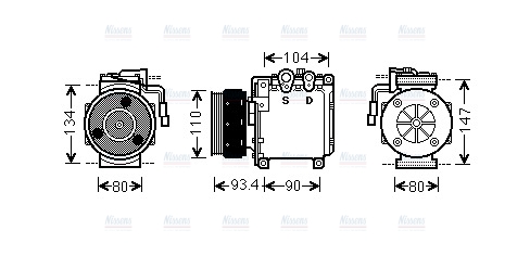 AVA Aircon Compressor MTAK212