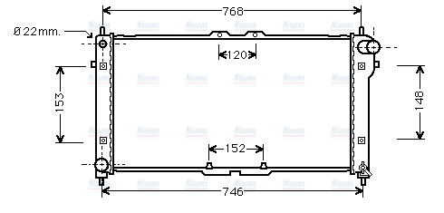 AVA Coolant Radiator MZ2073
