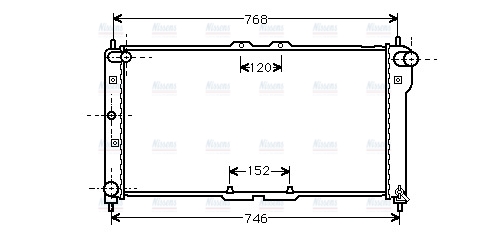 AVA Coolant Radiator MZ2075