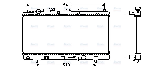 AVA Coolant Radiator MZ2152