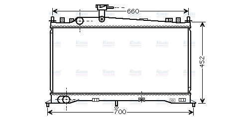 AVA Coolant Radiator MZ2160