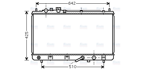 AVA Coolant Radiator MZ2167