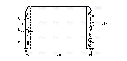 AVA Coolant Radiator MZ2206