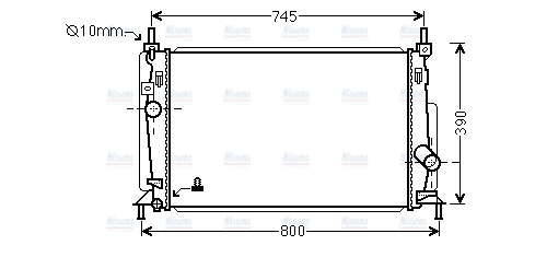 AVA Coolant Radiator MZ2237