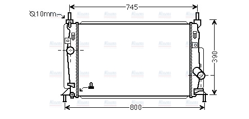 AVA Coolant Radiator MZ2246