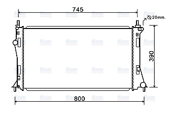 AVA Coolant Radiator MZ2249