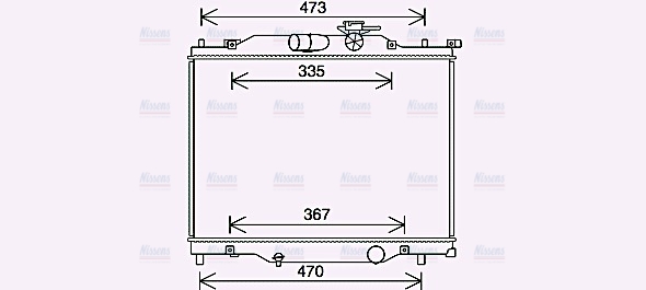 AVA Coolant Radiator MZ2286