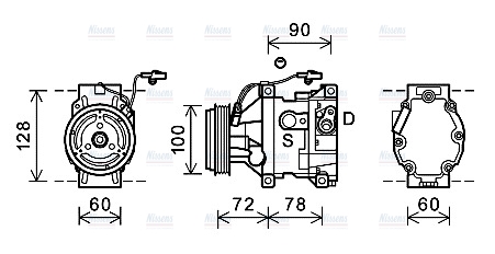 AVA Aircon Compressor MZK253
