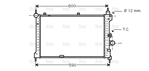 AVA Coolant Radiator OL2127
