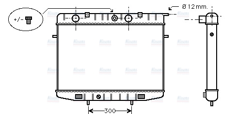 AVA Coolant Radiator OL2175