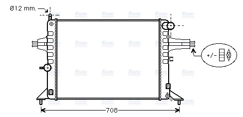 AVA Coolant Radiator OL2272
