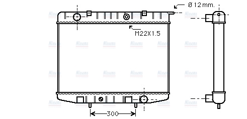 AVA Coolant Radiator OL2337