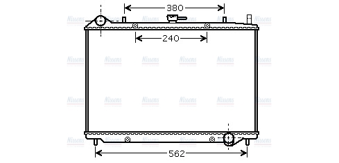AVA Coolant Radiator OL2456