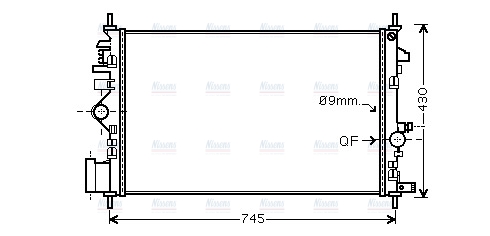 AVA Coolant Radiator OL2468