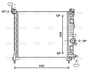 AVA Coolant Radiator OL2567