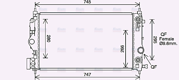 AVA Coolant Radiator OL2687