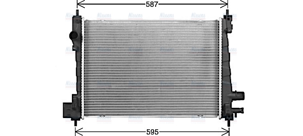 AVA Coolant Radiator OL2706