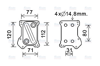 AVA Oil Cooler OL3686