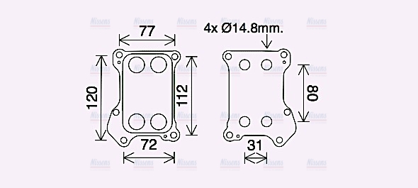 AVA Oil Cooler OL3688