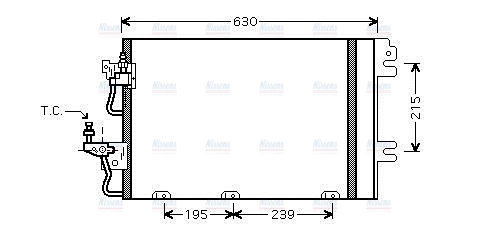 AVA Aircon Condenser OL5366D
