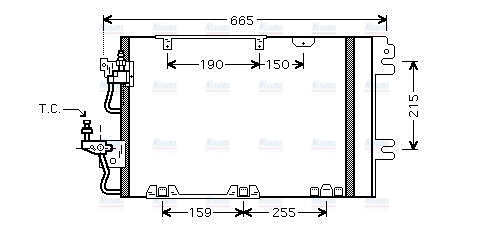 AVA Aircon Condenser OL5384D