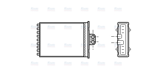 AVA Cabin Heater Core OL6217