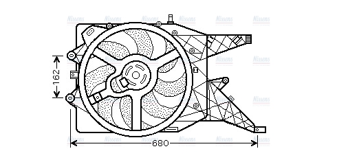 AVA Radiator Cooling Fan OL7513