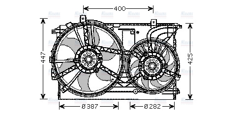 AVA Radiator Cooling Fan OL7533