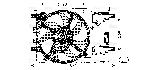 AVA Radiator Cooling Fan OL7539