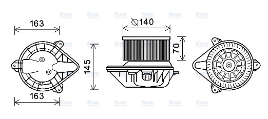 AVA Cabin Fan Blower Motor OL8624