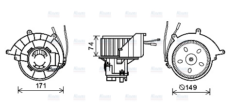 AVA Cabin Fan Blower Motor OL8629