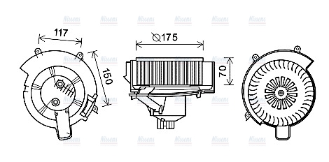 AVA Cabin Fan Blower Motor OL8646