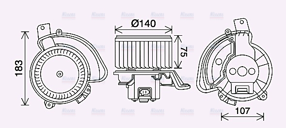 AVA Cabin Fan Blower Motor OL8689