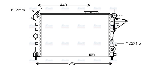 AVA Coolant Radiator OLA2119