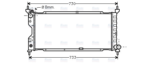 AVA Coolant Radiator OLA2185