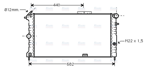 AVA Coolant Radiator OLA2190