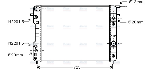 AVA Coolant Radiator OLA2193