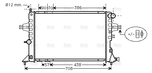 AVA Coolant Radiator OLA2252