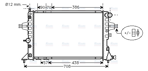 AVA Coolant Radiator OLA2253