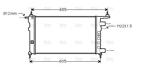 AVA Coolant Radiator OLA2261