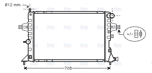 AVA Coolant Radiator OLA2293