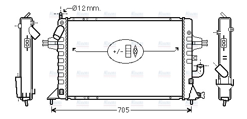 AVA Coolant Radiator OLA2294