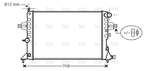 AVA Coolant Radiator OLA2296