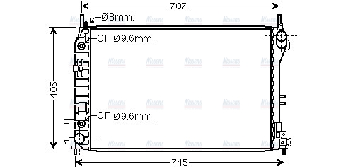 AVA Coolant Radiator OLA2341