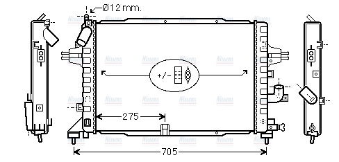 AVA Coolant Radiator OLA2364