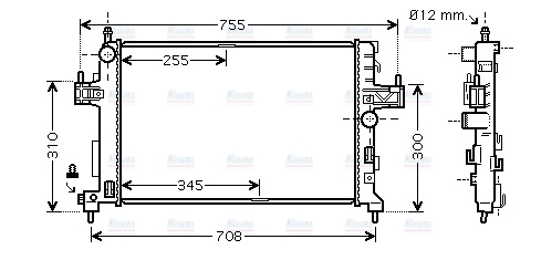 AVA Coolant Radiator OLA2380