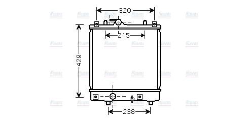 AVA Coolant Radiator OLA2382